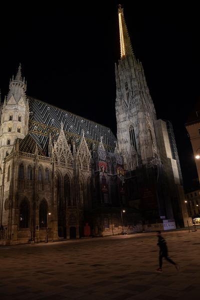 Stephansdom: Billi Thanner - Himmelsleiter  (4.4. - 31.5.2021) https://www.dompfarre.info/Pfarrgruppen/Kulturelle_Gruppen/Kunst_im_Dom/Himmelsleiter.html | Foto: eSeL Foto: eSeL.at - Lorenz Seidler