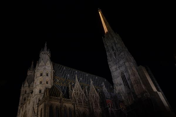 Stephansdom: Billi Thanner - Himmelsleiter  (4.4. - 31.5.2021) https://www.dompfarre.info/Pfarrgruppen/Kulturelle_Gruppen/Kunst_im_Dom/Himmelsleiter.html | Foto: eSeL Foto: eSeL.at - Lorenz Seidler