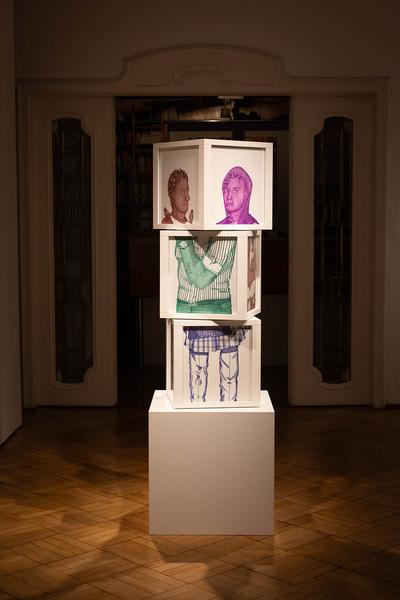 VIENNA ART WEEK 2023: Meet and Greet mit Assunta Abdel Azim Mohamed (Galerie Hilger, 13.11.2023) Foto: eSeL.at - Lorenz Seidler Foto: eSeL Lorenz Seidler