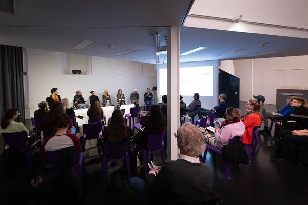 VIENNA ART WEEK für Alle: „Wie/Wann können Kunst und Kultur inklusiver werden?" Panel (MQ Raum D, 13.11.2023) Foto: eSeL.at - Lorenz Seidler Foto: eSeL Lorenz Seidler