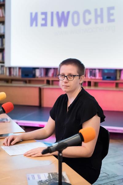 WIENWOCHE 2022: Pressekonferenz (Depot, 7.9.2022) Fotos: eSeL.at - Joanna Pianka Foto: Joanna Pianka