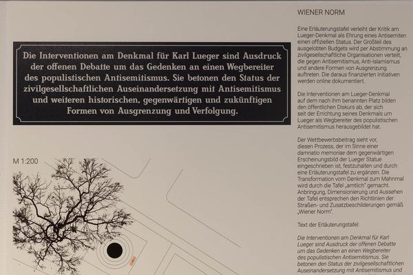 Wiener Planungswerkstatt: Schieflage (Karl Lueger 3,5°) und anderer Entwürfe zur künstlerischen Kontextualisierung des Lueger-Denkmals (19.6. - 23.6.2023) Foto: eSeL.at - Lorenz Seidler Foto: eSeL Lorenz Seidler