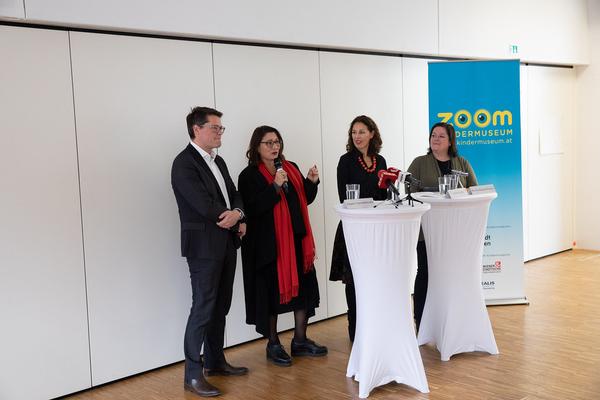Zoom Kindermuseum: Antritts-Pressekonferenz Direktorin Andrea Zsutty (2.12.2019) https://www.kindermuseum.at |  Foto: eSeL Foto: eSeL.at - Lorenz Seidler