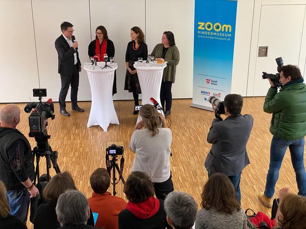 Zoom Kindermuseum: Antritts-Pressekonferenz Direktorin Andrea Zsutty (2.12.2019) https://www.kindermuseum.at |  Foto: eSeL Foto: eSeL.at - Lorenz Seidler