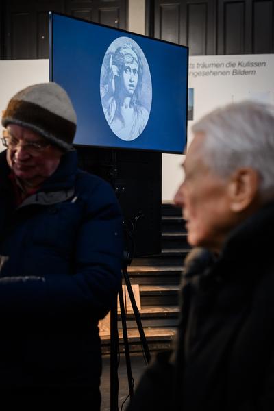 Alexander Kluge: Nachts träumen die Kulissen von ungesehenen Bildern (Akademie der bildenden Künste Wien - Prospekthof, 05.02. - 24.02.2026) Foto: eSeL.at - Joanna Pianka