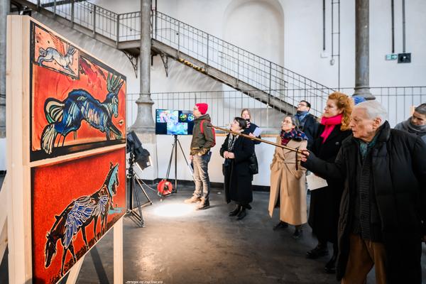 Alexander Kluge: Nachts träumen die Kulissen von ungesehenen Bildern (Akademie der bildenden Künste Wien - Prospekthof, 05.02. - 24.02.2026) Foto: eSeL.at - Joanna Pianka