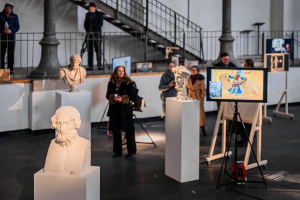 Alexander Kluge: Nachts träumen die Kulissen von ungesehenen Bildern (Akademie der bildenden Künste Wien - Prospekthof, 05.02. - 24.02.2026) Foto: eSeL.at - Joanna Pianka