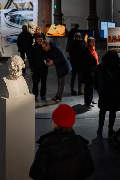 Alexander Kluge: Nachts träumen die Kulissen von ungesehenen Bildern - Eröffnung (Akademie der bildenden Künste Wien - Prospekthof, 05.02.2026) Foto: eSeL.at - Joanna Pianka