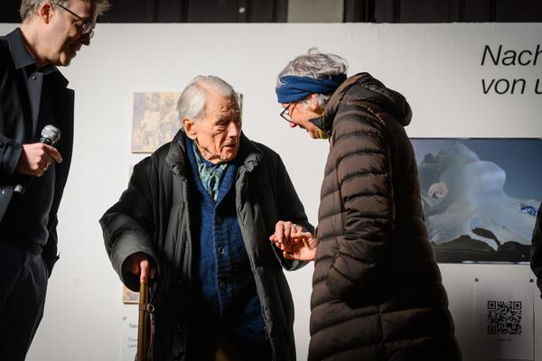 Alexander Kluge: Nachts träumen die Kulissen von ungesehenen Bildern - Eröffnung (Akademie der bildenden Künste Wien - Prospekthof, 05.02.2026) Foto: eSeL.at - Joanna Pianka