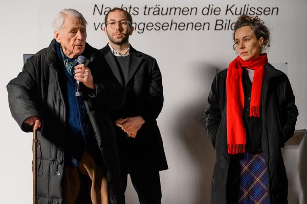 Alexander Kluge: Nachts träumen die Kulissen von ungesehenen Bildern - Eröffnung (Akademie der bildenden Künste Wien - Prospekthof, 05.02.2026) Foto: eSeL.at - Joanna Pianka