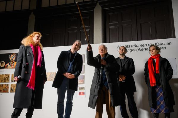 Alexander Kluge: Nachts träumen die Kulissen von ungesehenen Bildern - Eröffnung (Akademie der bildenden Künste Wien - Prospekthof, 05.02.2026) Foto: eSeL.at - Joanna Pianka