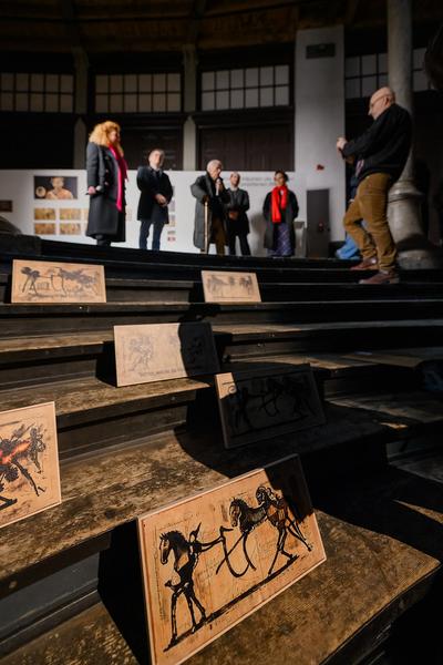 Alexander Kluge: Nachts träumen die Kulissen von ungesehenen Bildern - Eröffnung (Akademie der bildenden Künste Wien - Prospekthof, 05.02.2026) Foto: eSeL.at - Joanna Pianka