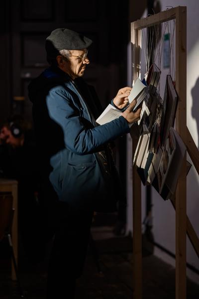 Alexander Kluge: Nachts träumen die Kulissen von ungesehenen Bildern - Eröffnung (Akademie der bildenden Künste Wien - Prospekthof, 05.02.2026) Foto: eSeL.at - Joanna Pianka