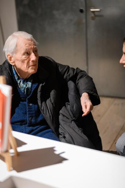 Alexander Kluge: Nachts träumen die Kulissen von ungesehenen Bildern - Eröffnung (Akademie der bildenden Künste Wien - Prospekthof, 05.02.2026) Foto: eSeL.at - Joanna Pianka