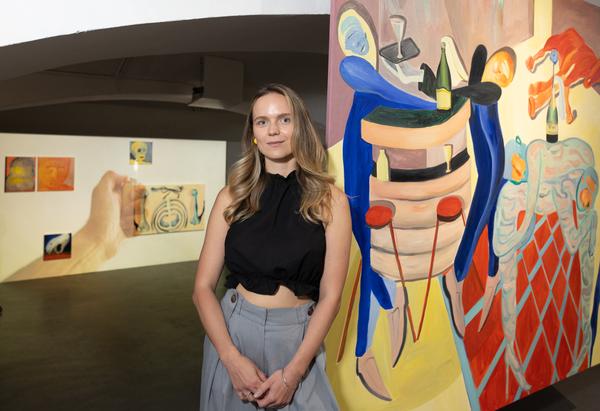 Alina Sokolova &quot;Ambivalent Feeling of Staying Alive&quot;. Erste Bank Art Award 2025 (DAS WEISSE HAUS, 9.9.2025) Foto: eSeL.at - Lorenz Seidler