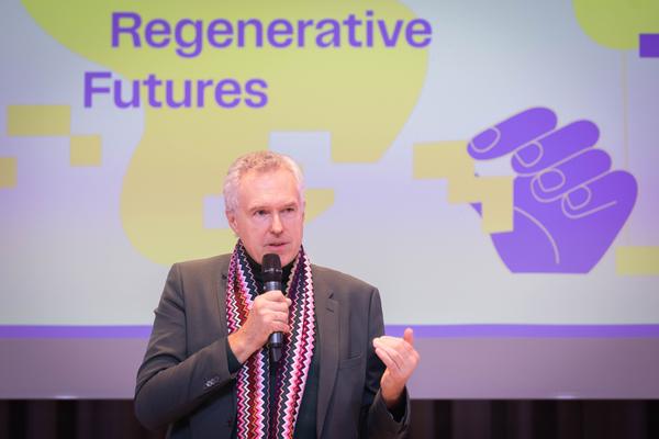 ReGenerativa Auftakt: &quot;Imagine Regenerative Futures&quot; (MQ Libelle, 1.12.2025) Foto: eSeL.at - Lorenz Seidler