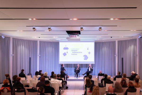 ReGenerativa Auftakt: &quot;Imagine Regenerative Futures&quot; (MQ Libelle, 1.12.2025) Foto: eSeL.at - Lorenz Seidler