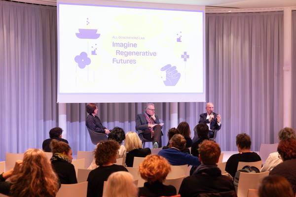 ReGenerativa Auftakt: &quot;Imagine Regenerative Futures&quot; (MQ Libelle, 1.12.2025) Foto: eSeL.at - Lorenz Seidler