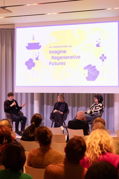 ReGenerativa Auftakt: &quot;Imagine Regenerative Futures&quot; (MQ Libelle, 1.12.2025) Foto: eSeL.at - Lorenz Seidler