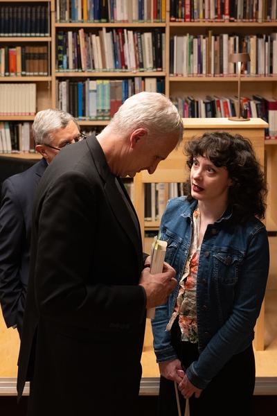 "Anecdotes and Arguments: How the colour of individual life allows for broader interpretations of the Holocaust" Timothy Snyder in conversation with Stephen Naron (Sigmund Freud Museum, 18.5.2026) Foto: eSeL.at - Lorenz Seidler