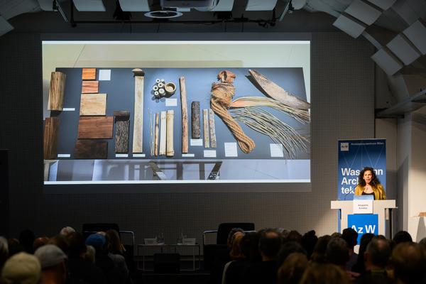 VIENNA ART WEEK 2025 Anupama Kundoo - Werkvortrag (Architekturzentrum Wien, 07.11.2025) Foto: eSeL.at - Joanna Pianka