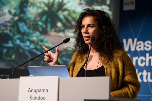 VIENNA ART WEEK 2025 Anupama Kundoo - Werkvortrag (Architekturzentrum Wien, 07.11.2025) Foto: eSeL.at - Joanna Pianka