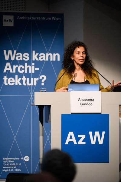 VIENNA ART WEEK 2025 Anupama Kundoo - Werkvortrag (Architekturzentrum Wien, 07.11.2025) Foto: eSeL.at - Joanna Pianka