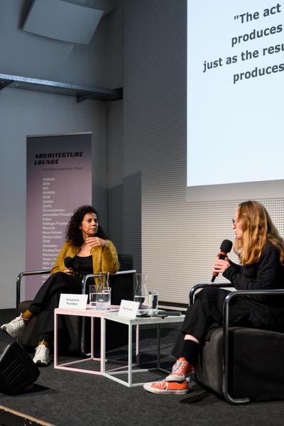 VIENNA ART WEEK 2025 Anupama Kundoo - Werkvortrag (Architekturzentrum Wien, 07.11.2025) Foto: eSeL.at - Joanna Pianka