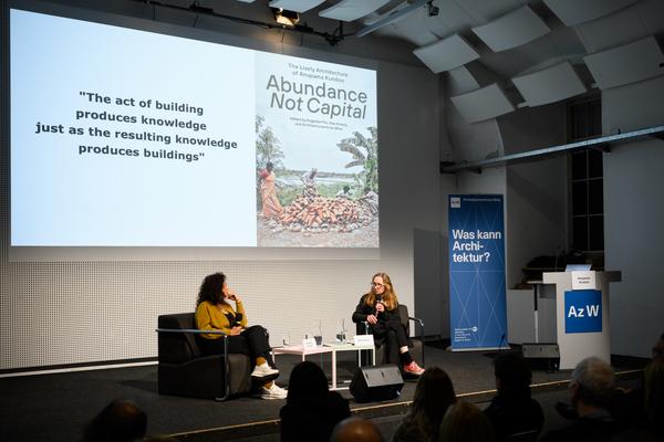 VIENNA ART WEEK 2025 Anupama Kundoo - Werkvortrag (Architekturzentrum Wien, 07.11.2025) Foto: eSeL.at - Joanna Pianka