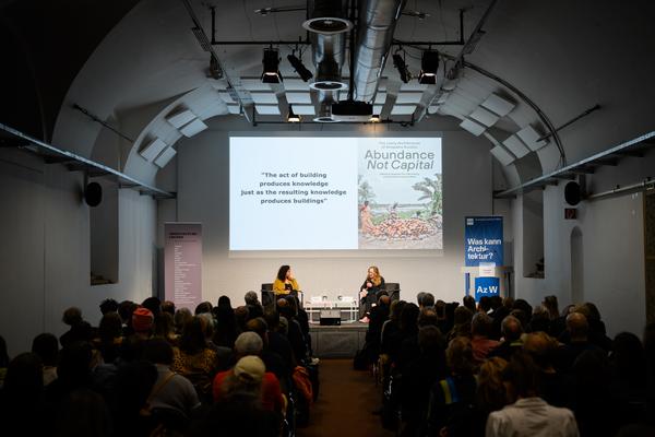 VIENNA ART WEEK 2025 Anupama Kundoo - Werkvortrag (Architekturzentrum Wien, 07.11.2025) Foto: eSeL.at - Joanna Pianka