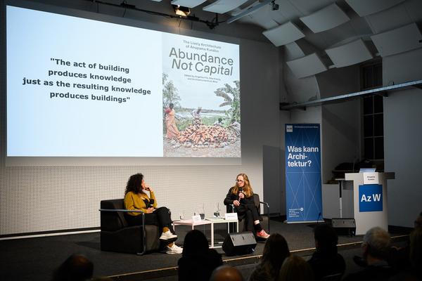 VIENNA ART WEEK 2025 Anupama Kundoo - Werkvortrag (Architekturzentrum Wien, 07.11.2025) Foto: eSeL.at - Joanna Pianka