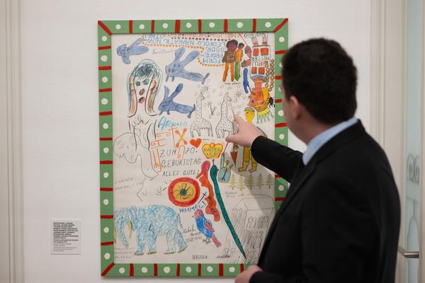 Arnulf Rainer &amp; Art Brut (Arnulf Rainer Museum Baden, 18.10.2025 – 04.10.2026) Foto: eSeL.at - Lorenz Seidler