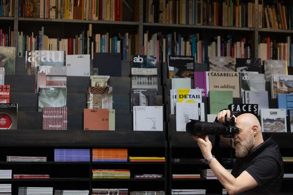 Neue Direktorin des Architektur-zentrum Wien: Doris Kleilein (Pressekonferenz AzW Bibliothek, 22.4.2026) Foto: eSeL.at - Lorenz Seidler