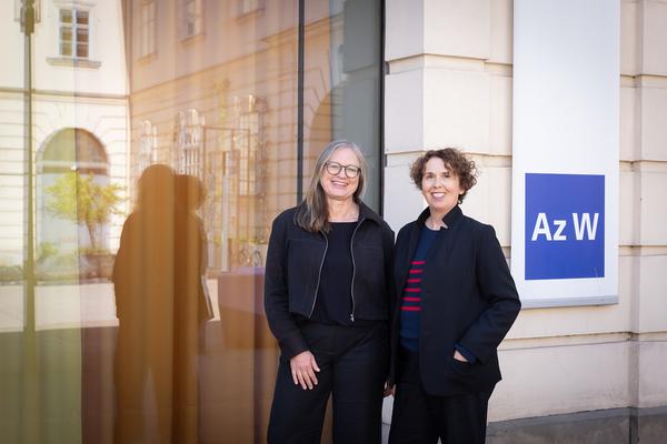 Neue Direktorin des Architektur-zentrum Wien: Doris Kleilein (Pressekonferenz AzW Bibliothek, 22.4.2026) Foto: eSeL.at - Lorenz Seidler