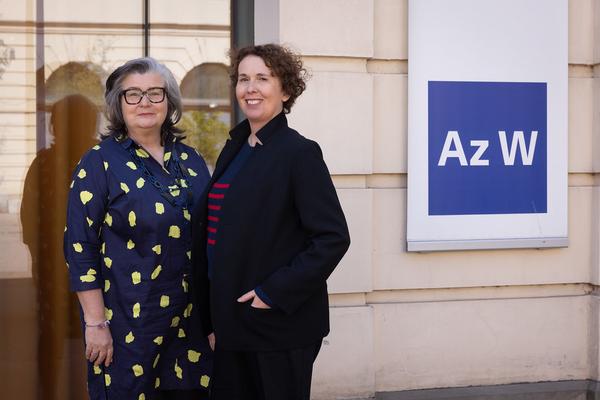 Neue Direktorin des Architektur-zentrum Wien: Doris Kleilein (Pressekonferenz AzW Bibliothek, 22.4.2026) Foto: eSeL.at - Lorenz Seidler