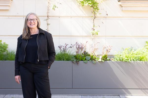 Neue Direktorin des Architektur-zentrum Wien: Doris Kleilein (Pressekonferenz AzW Bibliothek, 22.4.2026) Foto: eSeL.at - Lorenz Seidler