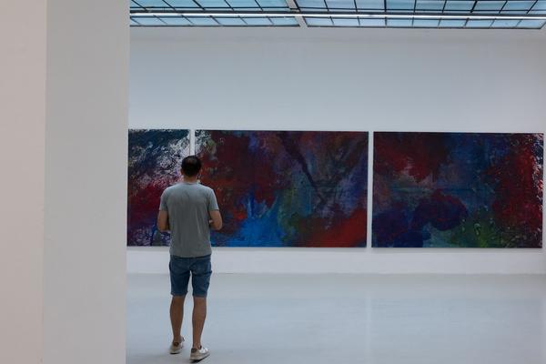Hermann Nitsch "Bayreuth Walküre" (Galerie Kandlhofer, 26.6. - 26.7.2025) Foto: eSeL.at - Lorenz Seidler