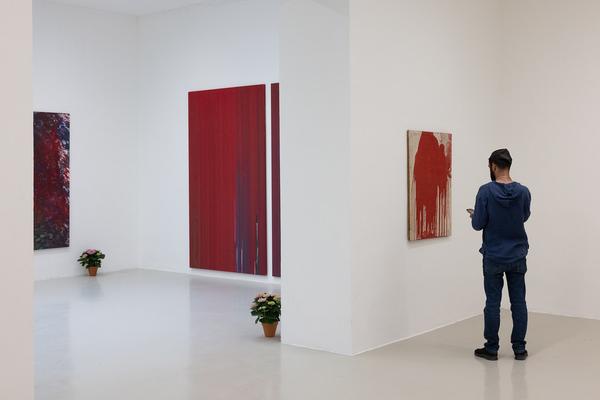 Hermann Nitsch "Bayreuth Walküre" (Galerie Kandlhofer, 26.6. - 26.7.2025) Foto: eSeL.at - Lorenz Seidler