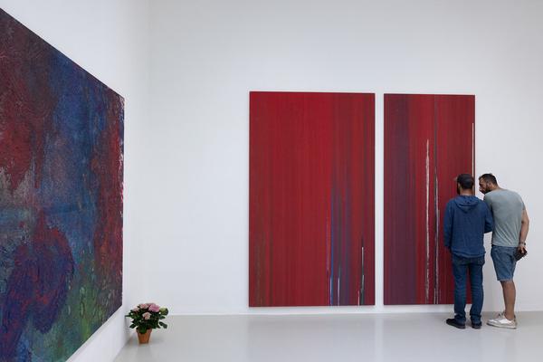 Hermann Nitsch "Bayreuth Walküre" (Galerie Kandlhofer, 26.6. - 26.7.2025) Foto: eSeL.at - Lorenz Seidler
