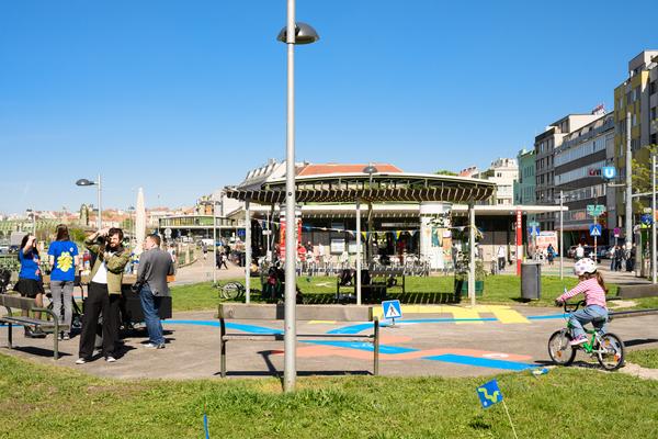 Creatives for Vienna – Making Spaces X Klima Biennale Wien: Bruno – Workshop „Let’s Bruno“ (Bruno-Pittermann-Platz, 24.04.2026) Foto: Wirtschaftsagentur Wien / eSeL.at - Joanna Pianka