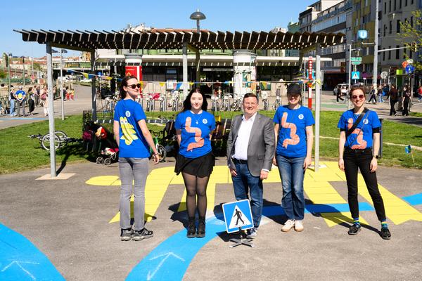 Creatives for Vienna – Making Spaces X Klima Biennale Wien: Bruno – Workshop „Let’s Bruno“ (Bruno-Pittermann-Platz, 24.04.2026) Foto: Wirtschaftsagentur Wien / eSeL.at - Joanna Pianka