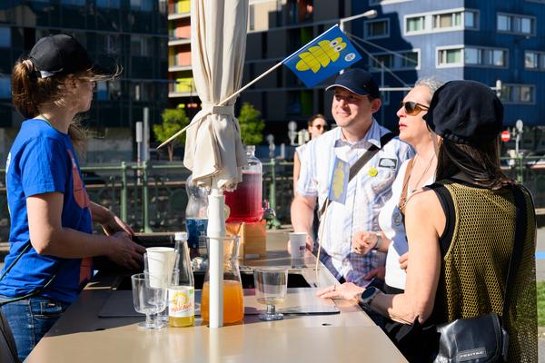 Creatives for Vienna – Making Spaces X Klima Biennale Wien: Bruno – Workshop „Let’s Bruno“ (Bruno-Pittermann-Platz, 24.04.2026) Foto: Wirtschaftsagentur Wien / eSeL.at - Joanna Pianka