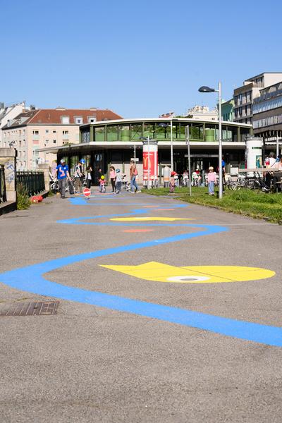 Creatives for Vienna – Making Spaces X Klima Biennale Wien: Bruno – Workshop „Let’s Bruno“ (Bruno-Pittermann-Platz, 24.04.2026) Foto: Wirtschaftsagentur Wien / eSeL.at - Joanna Pianka