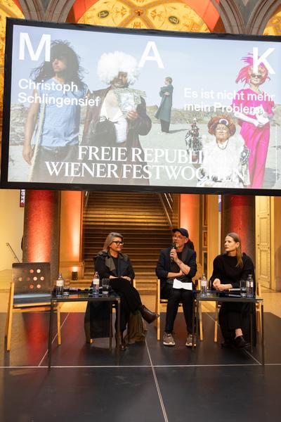 "Bitte liebt Schlingensief"  - Talk &amp; Eröffnung (MAK, 12.5.2026) Foto: eSeL.at - Lorenz Seidler