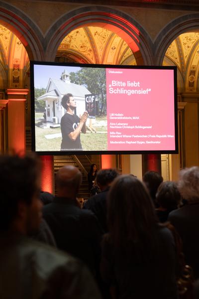 "Bitte liebt Schlingensief"  - Talk &amp; Eröffnung (MAK, 12.5.2026) Foto: eSeL.at - Lorenz Seidler