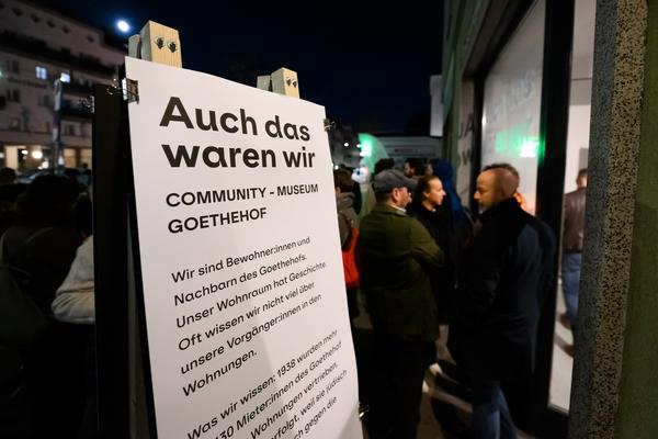 Community Museum &quot;Auch das waren wir&quot; (Goethehof, 05.11. - 05.12.2025) Foto: eSeL.at - Joanna Pianka