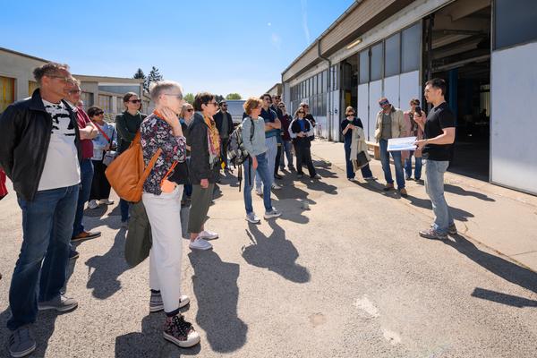 Tour 1: Creatives for Vienna – Making Spaces X Klima Biennale Wien (Nordwestbahnhof, 18.04.2026) Foto: Wirtschaftsagentur Wien / eSeL.at - Joanna Pianka