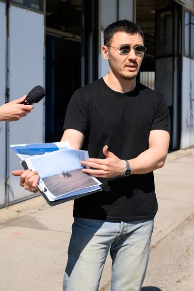 Tour 1: Creatives for Vienna – Making Spaces X Klima Biennale Wien (Nordwestbahnhof, 18.04.2026) Foto: Wirtschaftsagentur Wien / eSeL.at - Joanna Pianka