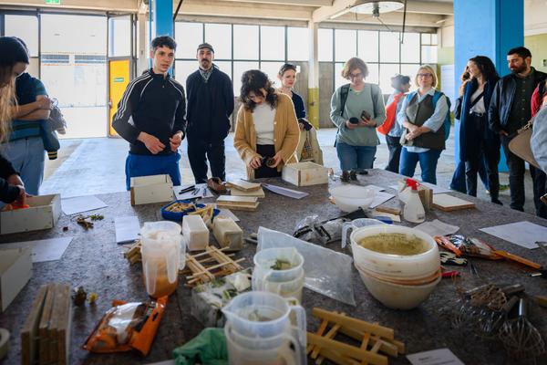 Tour 1: Creatives for Vienna – Making Spaces X Klima Biennale Wien (Nordwestbahnhof, 18.04.2026) Foto: Wirtschaftsagentur Wien / eSeL.at - Joanna Pianka