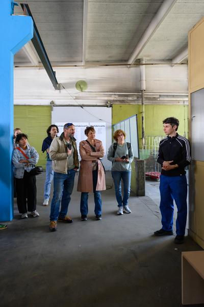 Tour 1: Creatives for Vienna – Making Spaces X Klima Biennale Wien (Nordwestbahnhof, 18.04.2026) Foto: Wirtschaftsagentur Wien / eSeL.at - Joanna Pianka